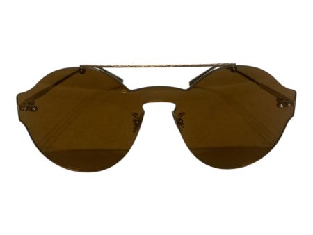 BOTTEGA VENETA Sunglasses Plastic YEL Round Sunglasses For Cheap