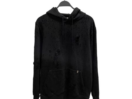 1017 ALYX 9SM(ALYX) Hoodie L Cotton BLK DISTRESSING Online Hot Sale