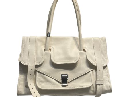 PROENZA SCHOULER Hand Bag Leather WHT Metal Clasp Sale