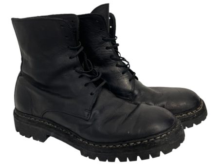 GUIDI Lace Up Boots EU 43 Leather BLK 795V_N Horse Full Grain Hot on Sale