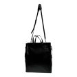 MCM Tote Bag Leather BLK KLASSIK CRUSHED LEATHER TOTE For Discount