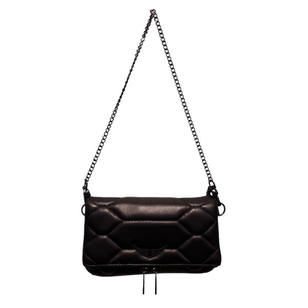 Zadig&Voltaire Bag Leather BLK Rock-Nano Quilted Leather Supply