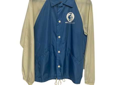 A BATHING APE Windbreaker BLU ape general logo raincoat Online now