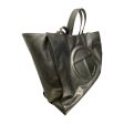 Telfar Hand Bag L Leather BLK Vegan Leather Logo Bag Sale