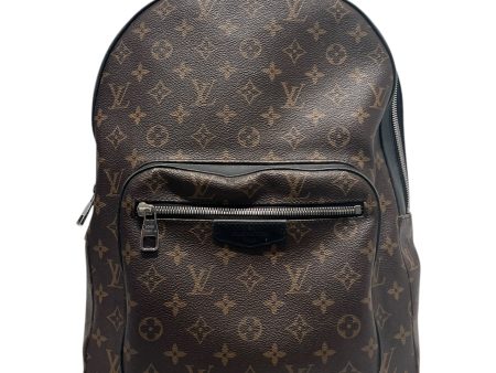 LOUIS VUITTON Backpack All Over Print Leather BRW macassar josh backpack Fashion