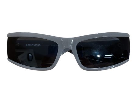 BALENCIAGA Sunglasses Plastic GRY BALENCIAGA ON THE INSIDE IN WH Fashion