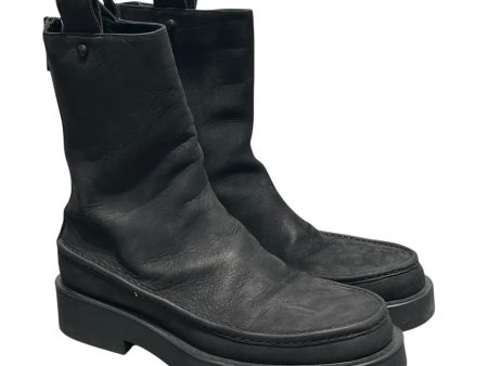 ANN DEMEULEMEESTER Pull-On Boots EU 40.5 Suede BLK  For Discount