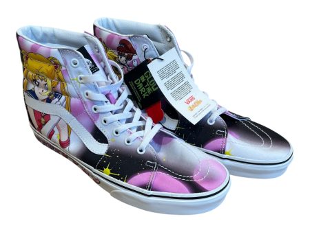 VANS Hi-Sneakers US 11.5 Cotton WHT sk8 HI SAILOR MOON Supply