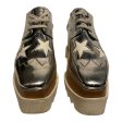 STELLAMcCARTNEY Dress Shoes EU 36 All Over Print Leather SLV Platform WHT STAR PTTRN SLVR LACE SHOE Discount