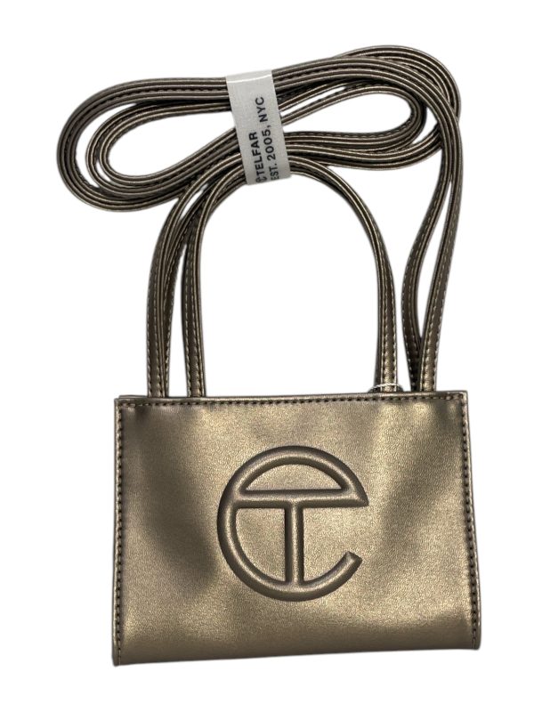 Telfar Cross Body Bag Leather GLD  Hot on Sale