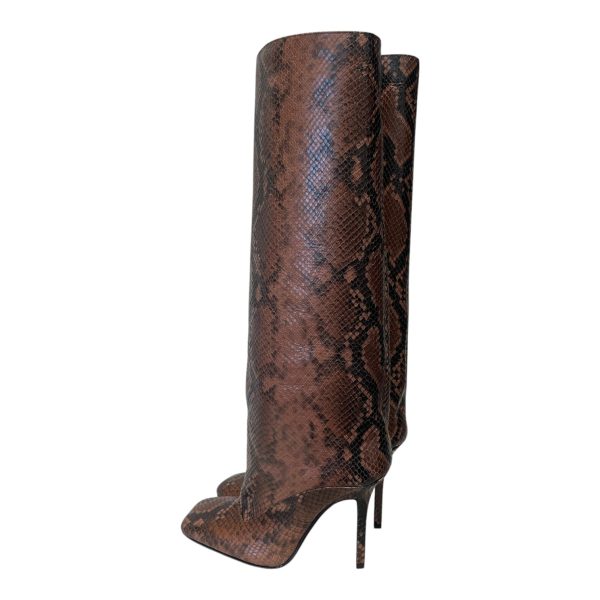 THE ATTICO Boots EU 37.5 Animal Pattern Leather BRW  on Sale