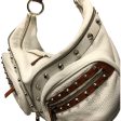 VERSACE Bag Leather WHT studded WHT & BRN hobo bag Fashion