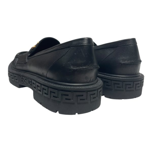 VERSACE Loafers EU 40 Leather BLK  Sale