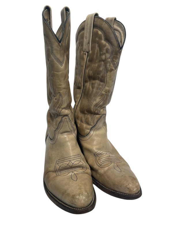 FRYE Cowboy Boots US 10 Leather KHK Cowboy Boots Frye Online Hot Sale