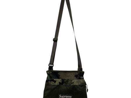 Supreme Cross Body Bag Camouflage Cotton GRN  For Cheap