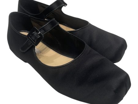 Sandy Liang Flat Shoes US 8.5 Silk BLK Mary Jane Pointe For Cheap