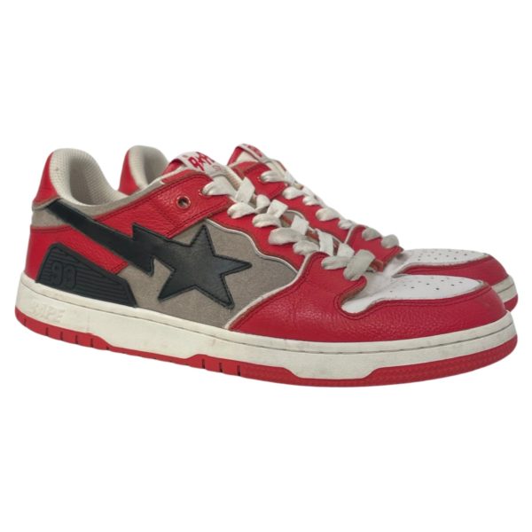 A BATHING APE Low-Sneakers US 11 Leather RED SK8 STA Chicago #1 M2 Discount