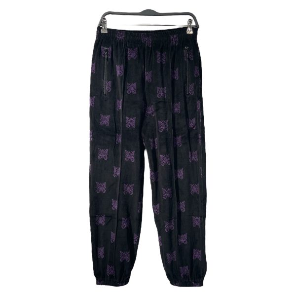 Needles Straight Pants S Purple Cotton All Over Print LQ238 For Cheap