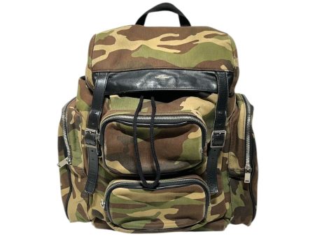 YVES SAINT LAURENT Backpack Camouflage Cotton MLT  Online now