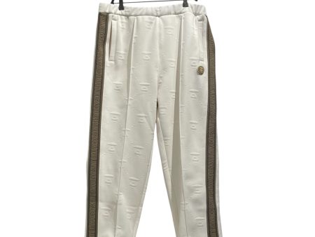 AAPE BY A BATHING APE Straight Pants XL Cotton WHT MOONFACE MONOGRAM Discount