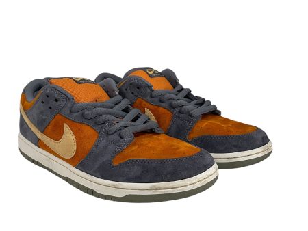 NIKE SB Low-Sneakers US 14 Suede ORN Orange Emerald Rise Dunk Low For Sale