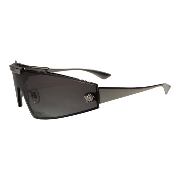 VERSACE Sunglasses Metal GRY silver metal shield Online now