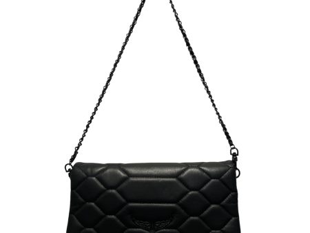 Zadig&Voltaire Bag Leather BLK Pochette Rock Matalassee Online Sale