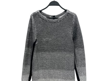 Helmut Lang Sweater S Cotton WHT Knit White&Black Sweater Online Hot Sale