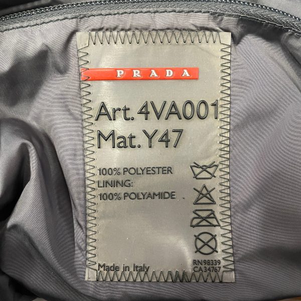 PRADA Cross Body Bag Nylon GRY CROSSBODY WITH ZIPPER Online Sale