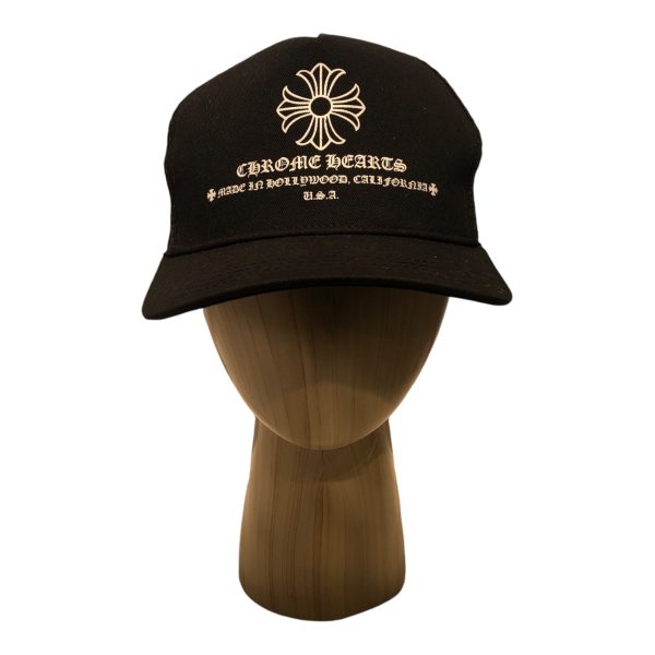 CHROME HEARTS Hat Cotton BLK MADE IN HOLLYWOOD HAT For Discount