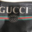 GUCCI Fanny Pack Graphic Leather BLK Black Gucci Logo Fanny Pack Fashion