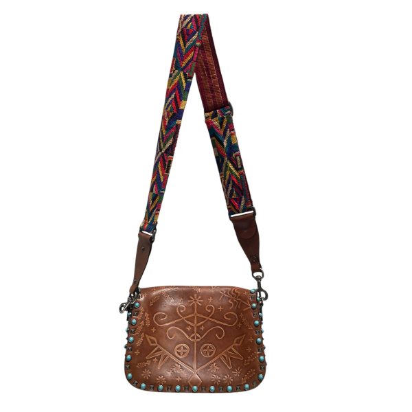 VALENTINO GARAVANI Cross Body Bag M All Over Print Leather BRW  on Sale