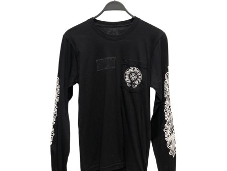 CHROME HEARTS LS T-Shirt S Cotton BLK CLASSIC HORSESHOE DF Supply