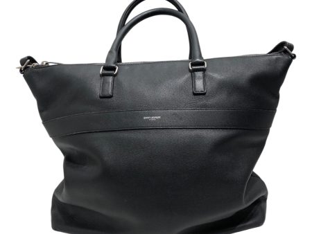 SAINT LAURENT Tote Bag Leather BLK  For Discount