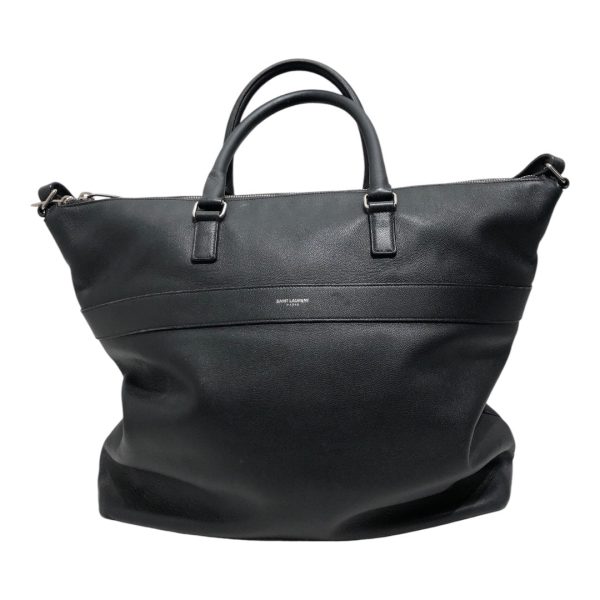 SAINT LAURENT Tote Bag Leather BLK  For Discount