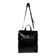 MCM Tote Bag Leather BLK KLASSIK CRUSHED LEATHER TOTE For Discount