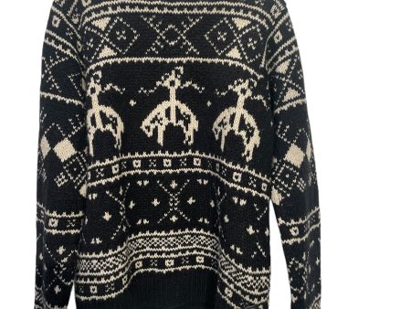 BROOKS BROTHERS Sweater 2 All Over Print Cotton BLK  Fashion