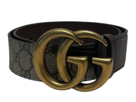 GUCCI Belt Monogram Cotton GRY supreme 400393 For Sale