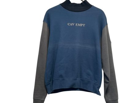 C.E(CAV EMPT) Sweatshirt M Graphic Cotton NVY EMBROIDERED SWEATSHIRT Discount