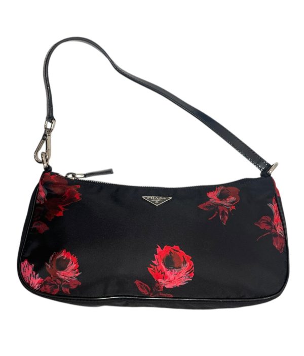 PRADA Hand Bag S Graphic Nylon BLK 58 | RED ROSES Online Sale