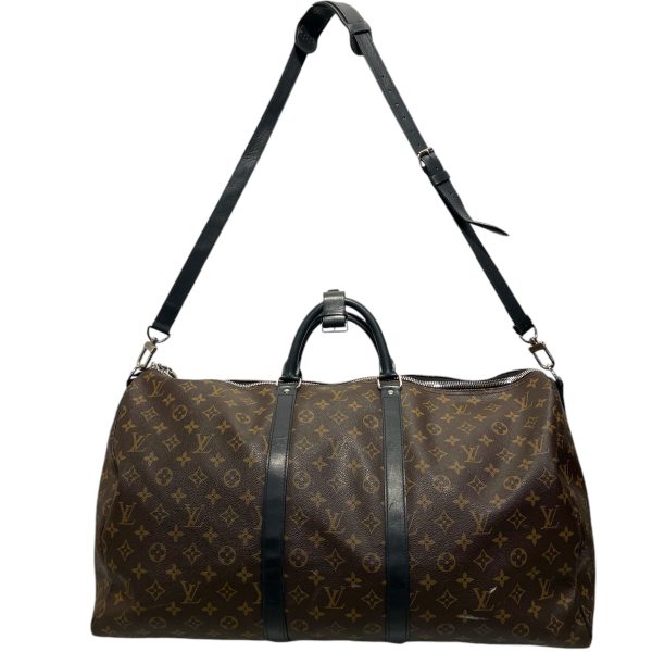 LOUIS VUITTON Luggage Monogram Leather BRW Keepall Bandouliere 55 Supply