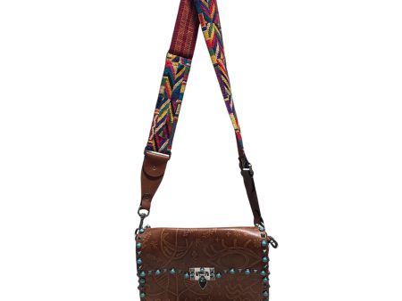 VALENTINO GARAVANI Cross Body Bag M All Over Print Leather BRW  on Sale