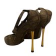 TOM FORD Heels EU 38.5 Animal Pattern Leather KHK  Online Sale