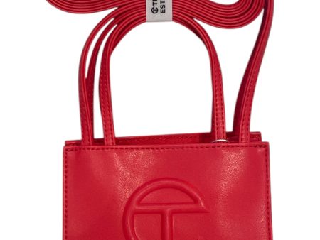 Telfar Cross Body Bag Leather RED  Discount