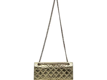 CHANEL Cross Body Bag OS Leather GLD Gold Quilted Double Flap Online Sale