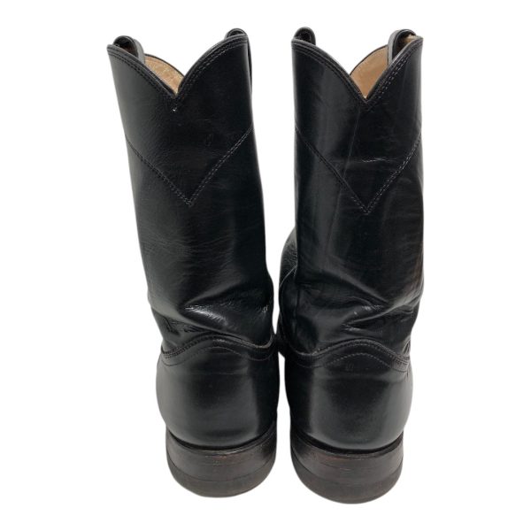 Justin BOOTS Cowboy Boots US 11 Leather BLK  Online