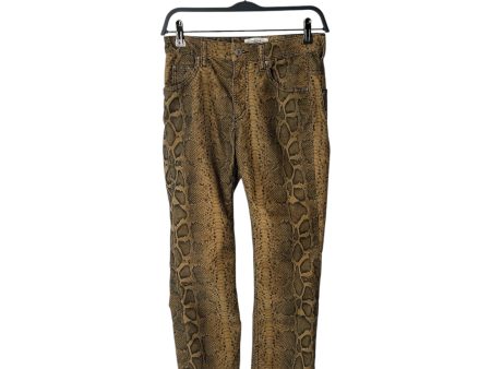 ISABEL MARANT Skinny Pants 34 Animal Pattern Cotton CML snake skin pattern Discount