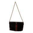 GUCCI Clutch Bag Stripe Suede BLK OPHIDIA CHAIN Online Sale