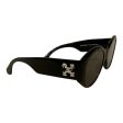 OFF-WHITE Sunglasses Plastic BLK Oversized Supply