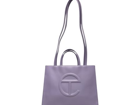 Telfar Hand Bag M Leather PPL Lavender Medium Shopping Bag For Cheap